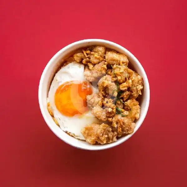 Chicken Salted Egg Rice Bowl + Ocha | Haki Korea BBQ, Paskal