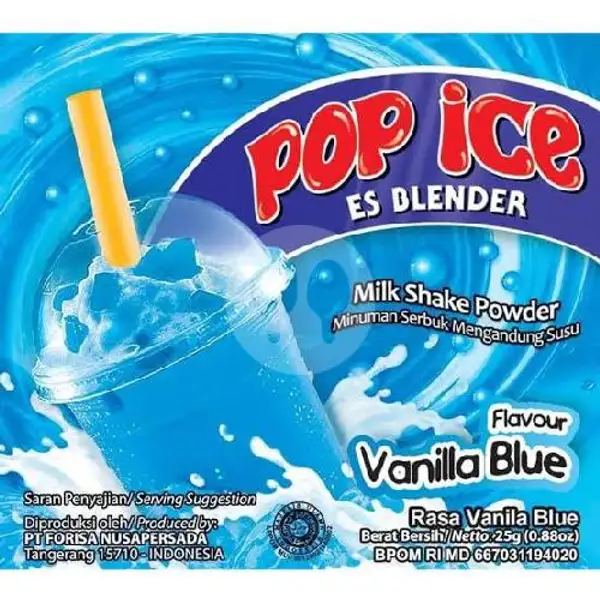 Pop Ice Vanilla Blue | Burger Saranghaeyo
