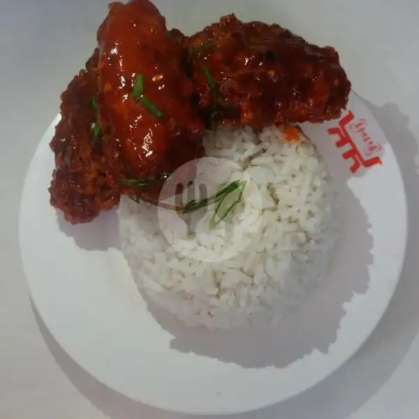 Ayam Pedas Plus Nasi | Mie K-Hot, Cibeusi
