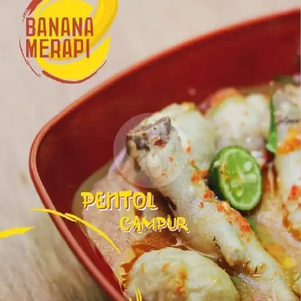 Pentol Campur 2 Macam + Sayur | Banana Merapi, Padalarang