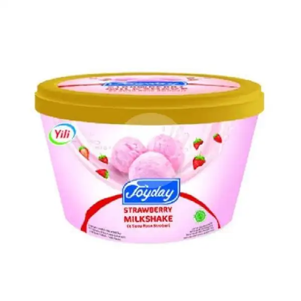 Joyday Strawberry Milkshake Ice Cream | Lestari Frozen Food, Cibiru