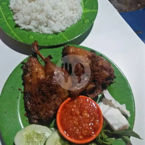 Bebek Goreng + Nasi. | Sate Madura Cak Mat & Bebek Goreng Madu Rasa, Sungai Panas