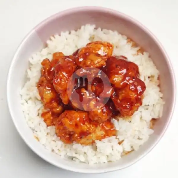 New Chicken Pop Hot Lava With Sweet Honey Rice Bowl | Rumah Jajanan Hemat, Pura Demak
