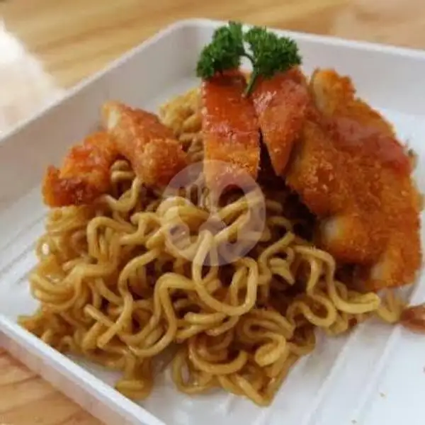 DOUBLE Indomie Goreng + 1 Chicken Katsu | Indomie Buatan Bunda, Way Halim