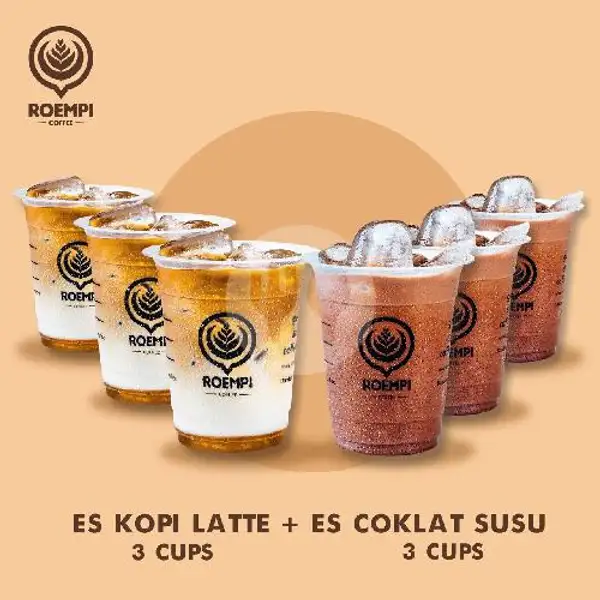 3 Es Coffee Latte + 3 Es Coklat Susu | Roempi Coffee, Terusan Jakarta