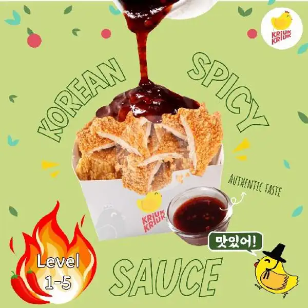 Ayam Saus Korean Spicy Level 0 - 3 | Kriuk Kriuk, Mojopahit