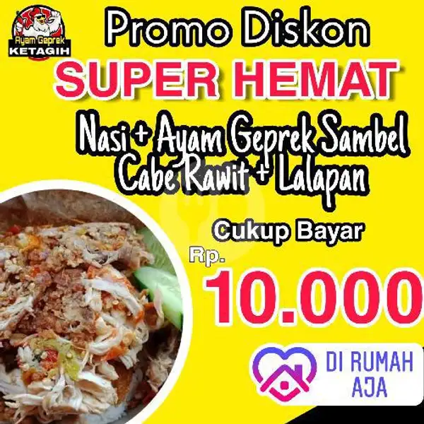 Promo Diskon, Nasi Ayam Geprek Sambel Cabe Rawit | Ayam Geprek Ketagih, Abdurahman
