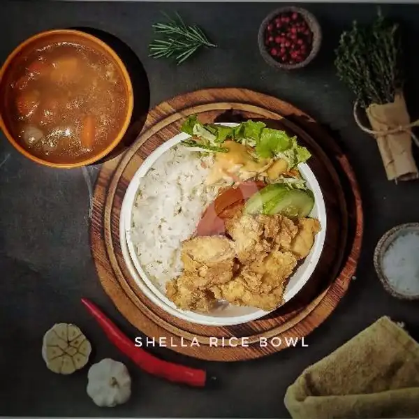 Chicken Pop curry Rice | Rice Bowl Shela