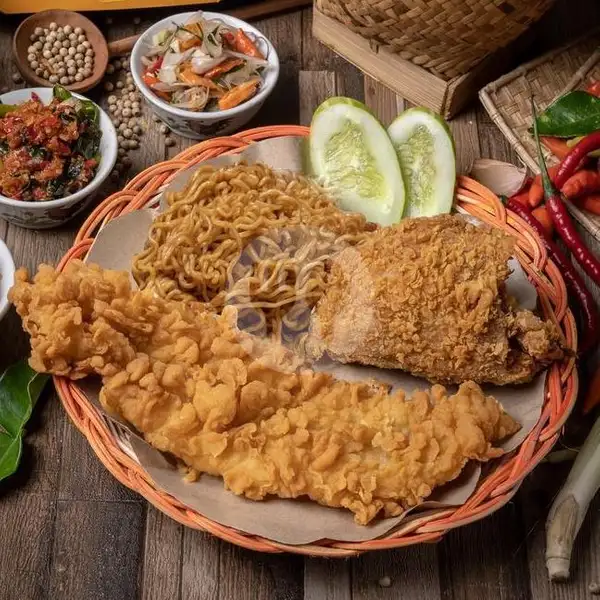 Paket Puas Mi Ikan Ayam Krispi | Ikan Ayam Geprek Kanayam, Jelambar