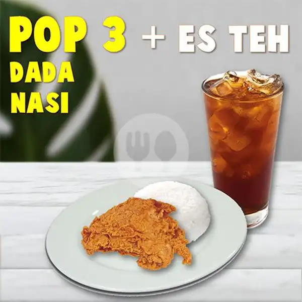 Pop 3 Es Teh | Popeye Chicken Express, Sidokarto Godean