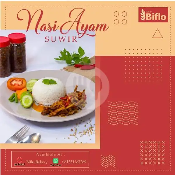 Nasi Ayam Suwir | BIFLO BAKERY