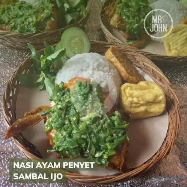 Nasi + Ayam Penyet Sambal Ijo | Food Mr.John