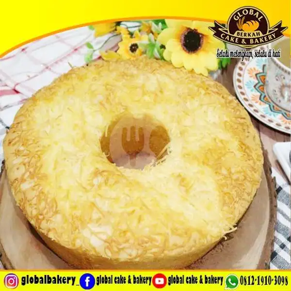Bolu Keju Almond | Global Cake & Bakery,  Jagakarsa