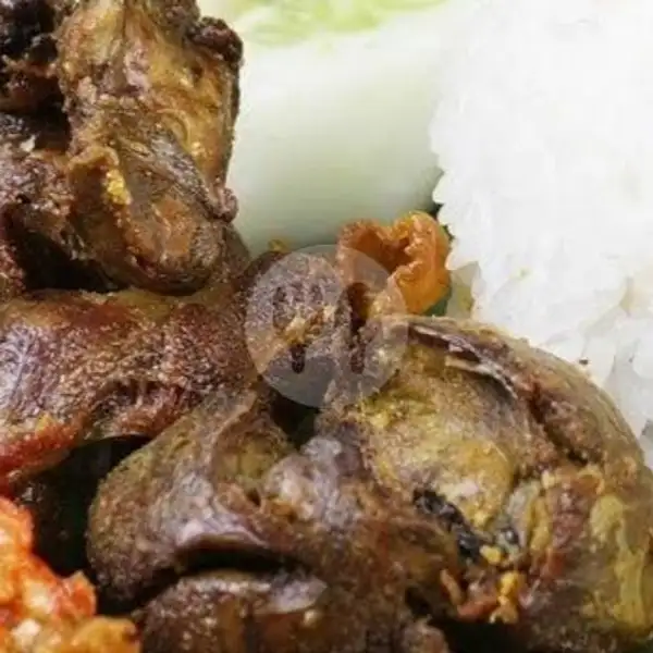 Nasi Ampela Usus Tempe Kalasan + Kerupuk + Lemon Tea | Ayam Kemangi Rica, Ahmad Yani Utara