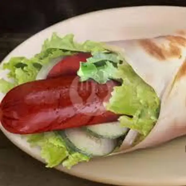 Kebab Sosis Bocwurst + Telur | Arabian Kebab & Burger, Kisaran Barat