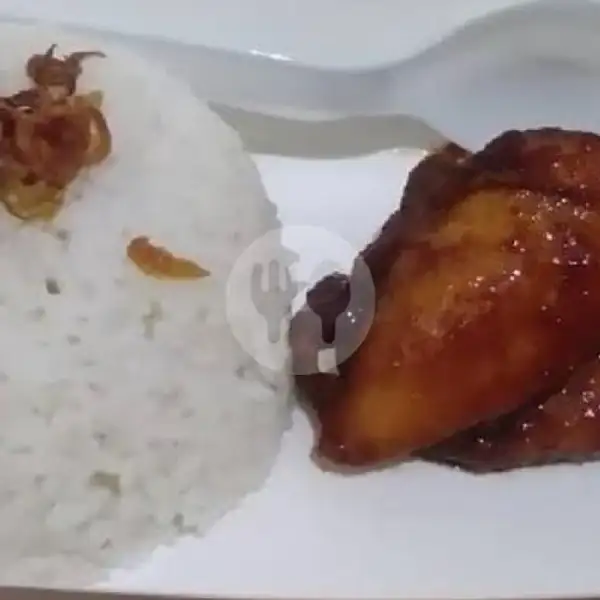 Nasi, Ayam Kecap Manis Pedas + Tahu + Tempe | Kensu, Pasteur
