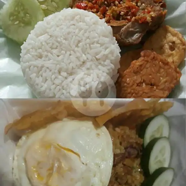 Paket BUNDLING Nasi Ayam Geprek Mix Nasi Goreng Telur Ceplok/Dadar | DAPOER NANG'YA