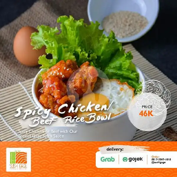 Spicy Chicken Rice Bowl | Sushi Gage