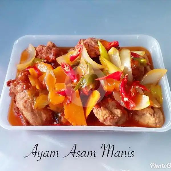 Ayam Asam Manis + Nasi | Kampung Kito, Lubuk Baja