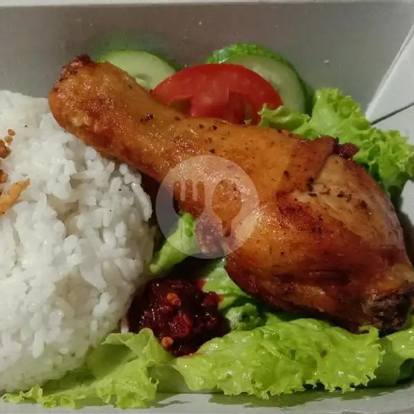 Nasi Paha Bawah Ayam Goreng GRATIS Es Teh Manis + Tahu + Tempe | Ayam Goreng Ungkep, Turangga