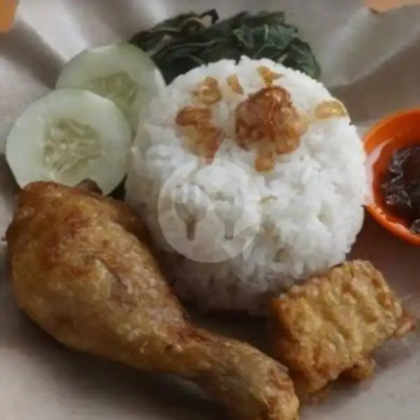 Paket Nasi Ayam Goreng + Es Teh | Ayam Geprek Uyee, Sadewo
