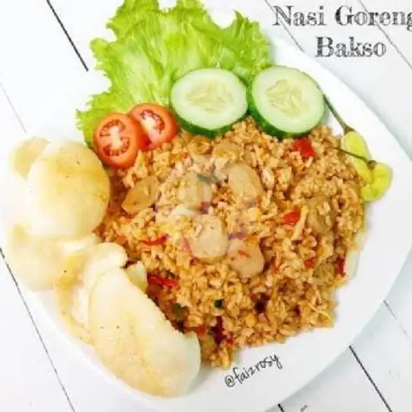 Nasi Goreng Bakso+ Telur Dadar/ceplok+krupuk/pilus+es Teh / Hangat | Dapoer Ratih, Ngaglik
