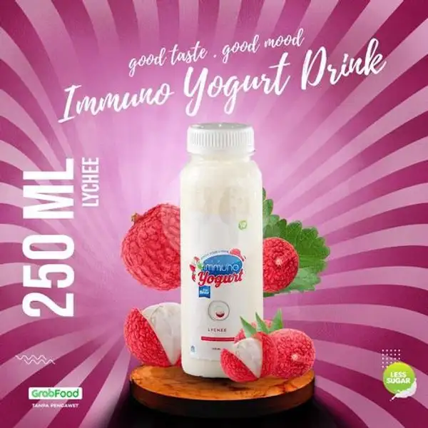Lychee Homemade Yogurt Drink 250ml | Bebek Dower, Point Kelapa Gading