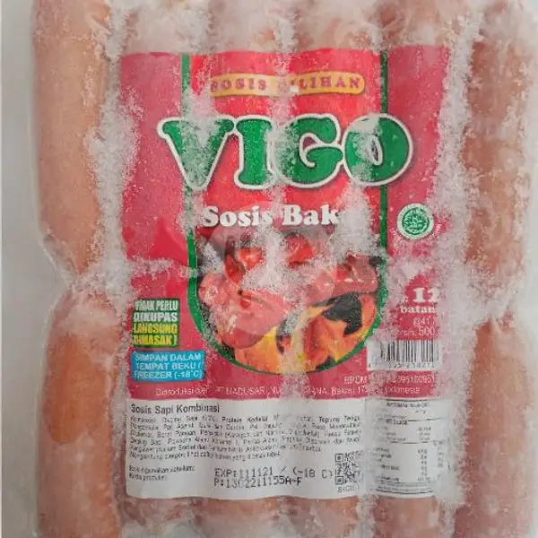 Vigo Sosis Sapi Bakar 500gr | Frozen Food Rico Parung Serab