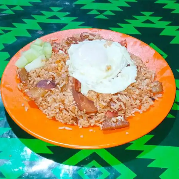 Nasi Goreng Sosis Special Ayam + Pentol | Eco Nasi Goreng 89 Nasi Goreng Pentol Arema, Rajawali