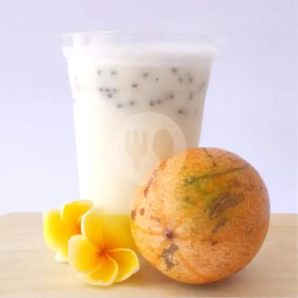 Juice Sehat Markisa Susu With Basil Seeds | Rumah Jajanan Hemat, Pura Demak