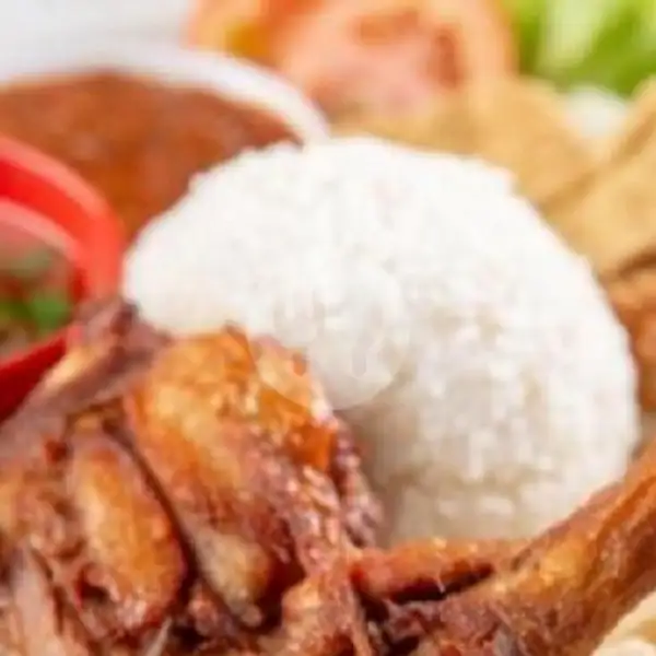 Ayam Lalapan + Nasi | Ayam Goreng Krispi Bang Zega, PHB Halong Atas
