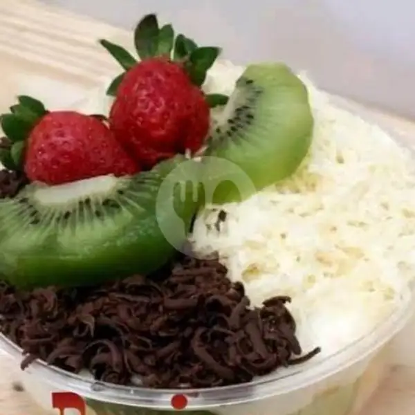 Sabu Lumer Topping Keju+Coklat 300ml | Salad Buah Lumer Segar