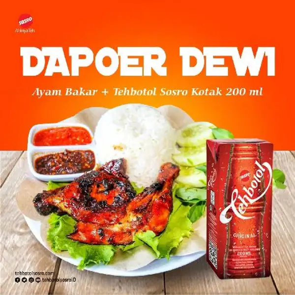 Paket Ayam Bakar + Teh Sosro | Dapoer Dewie, Ki Amil Nurin