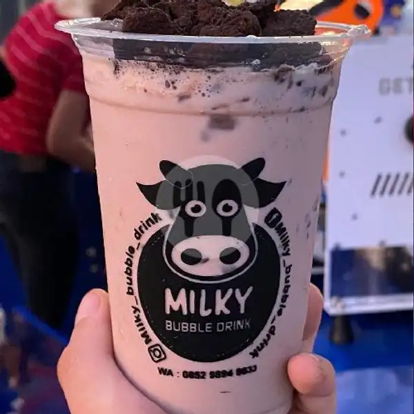 Milky Choco Ori - Jumbo | Milky Bubble Drink BFC , Gn Merbabu