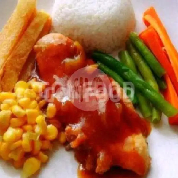 Paket Stick Ayam Crispy + Es Teh | Ayam Geprek Uyee, Sadewo