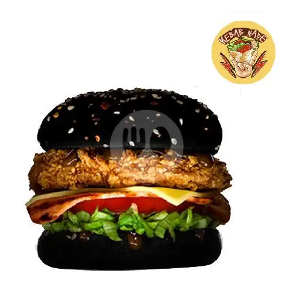 Black Burger Ayam | Kebab Made, Gianyar