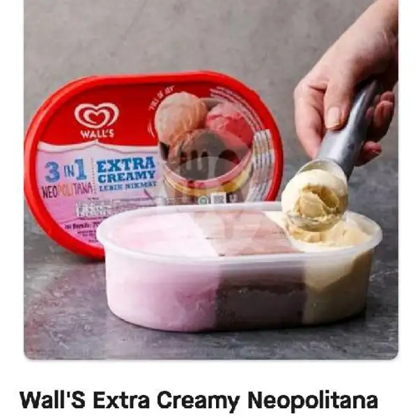 Walla Extra Creamy Neopolitana 350 | Ice Cream Walls - Kiaracondong (Es Krim)