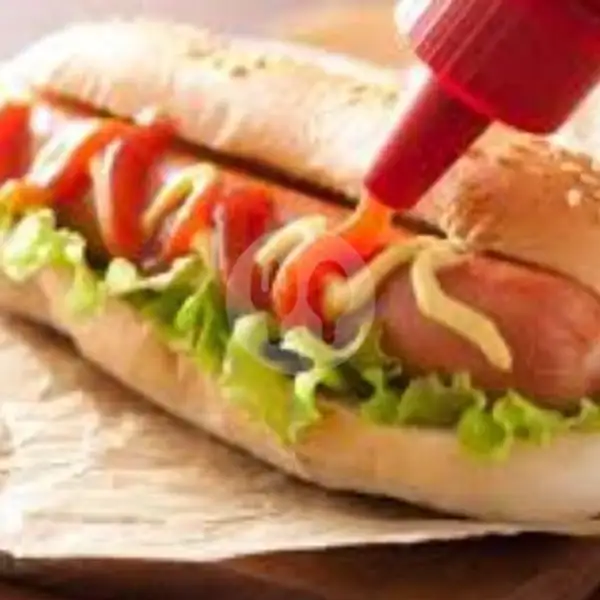 Hotdog Sosis Sedang+keju+telor | Waroeng Kopi Darat