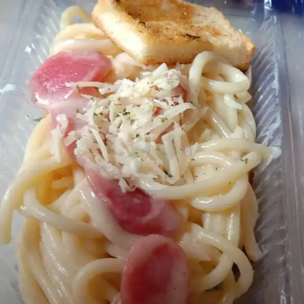 Sausage Spaghetti Carbonara | ShinchaShop, Depok