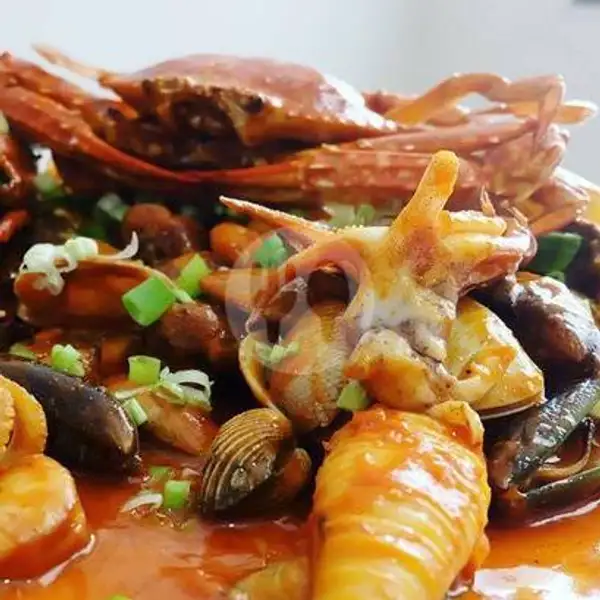 Kerang Mix + Cumi + Udang + Kepiting + Baby Gurita + Jagung | Seafood Seagood, Kebonkopi