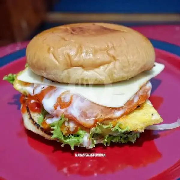 CHIKEN BURGER +KEJU | Kebab Dan Burger Yomaan, Pamijahan