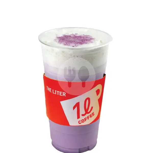 Taro Latte Hot  (TALL Size 14 Oz) | The Liter, Summarecon Bekasi