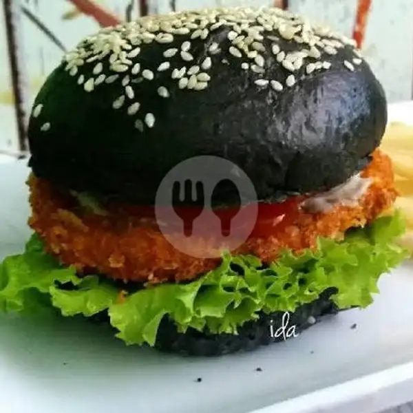 Black Burger Spesial | Hot Chicken Wing 