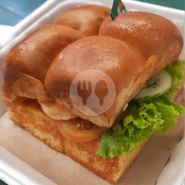 Sandwich Bun Katsu Kornet Telur | Roti Bakar 543, Sidanegara