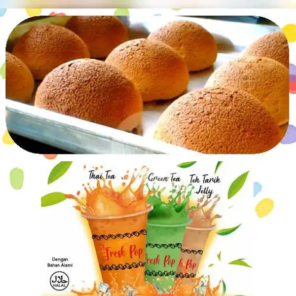 Promo PAKET HEMAT isi : 3 Roti Kopi (All Varian) + 3 Fresh POP (All Varian) | Popibu Coffee Bun Margonda