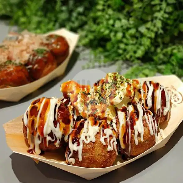 Paket Bucin 2 ( Dua porsi Takoyaki 9 ball ) -  Baso | Takoyaki Okonomiyaki Nasi Goreng Pisang Keju Daanish, Moch Syahri
