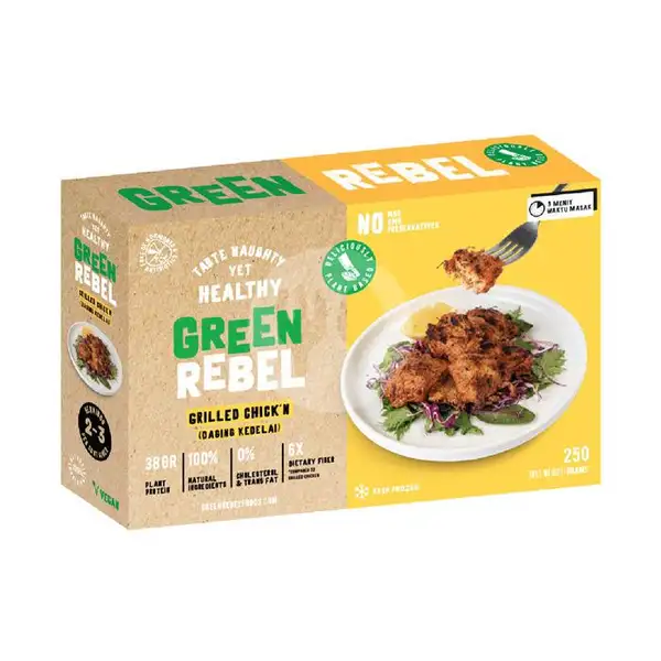Green Rebel Grilled Chick'n (250 gr) | BURGREENS - Healthy, Vegan, and Vegetarian, Menteng