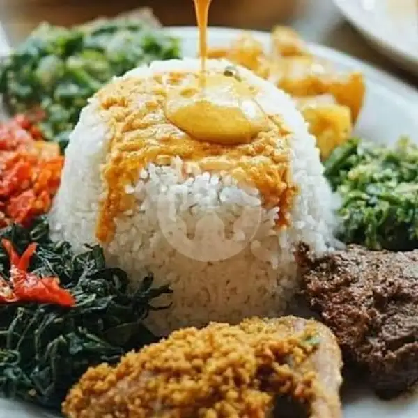 Nasi Ayam Bakar+ Es Teh Manis | Rm Minang Sabana 1, Mojosari
