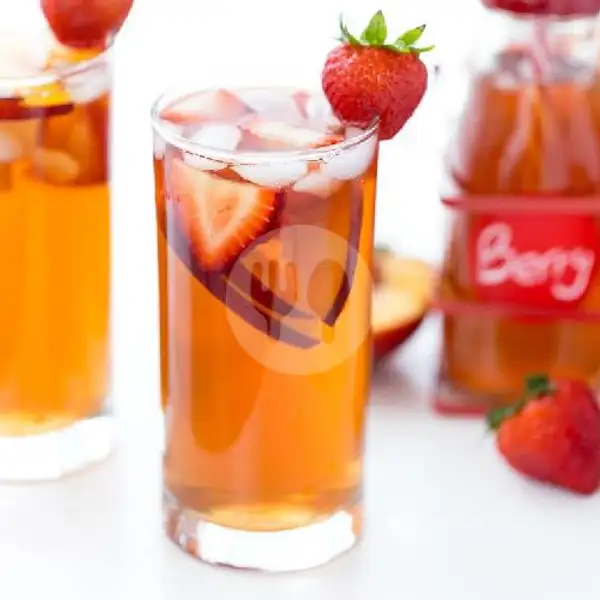 Es Teh Strawberry | Sabbi Drink, Bangil