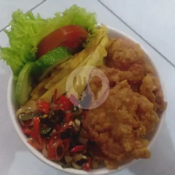 Rice Bowl Kulit Ayam Crispy Sambal Matah | Moms Kitchen Sukapada